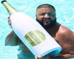 DJ Khaled consuming alcohol